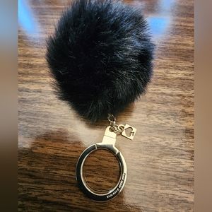 Kate Spade Penguin Poof Keychain NWOT